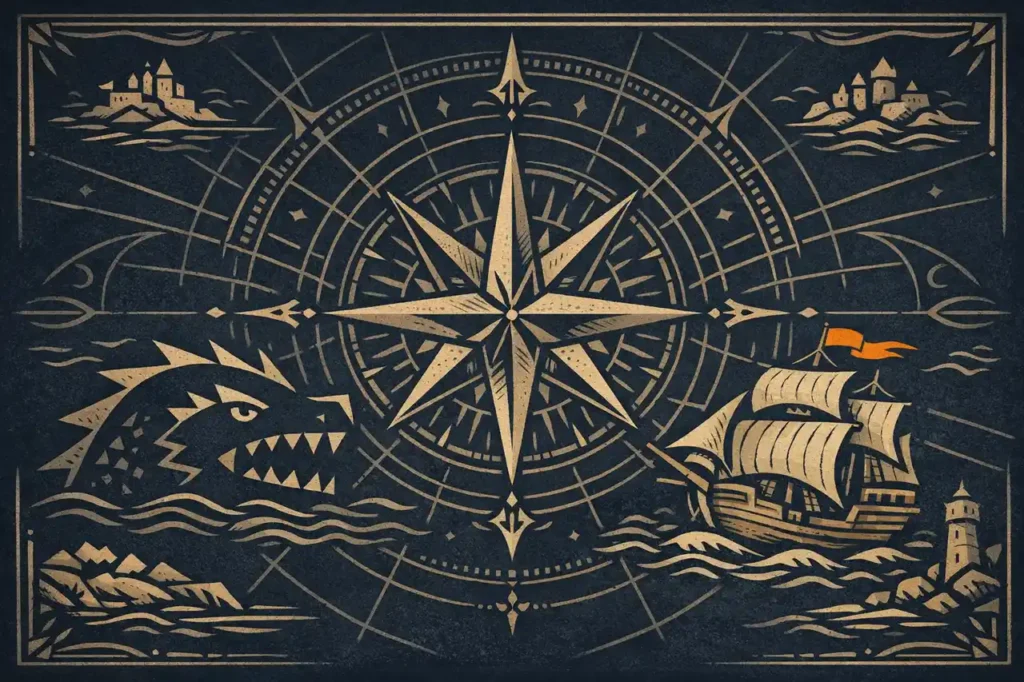 1429 Uncharted Seas slot banner maritiem thema