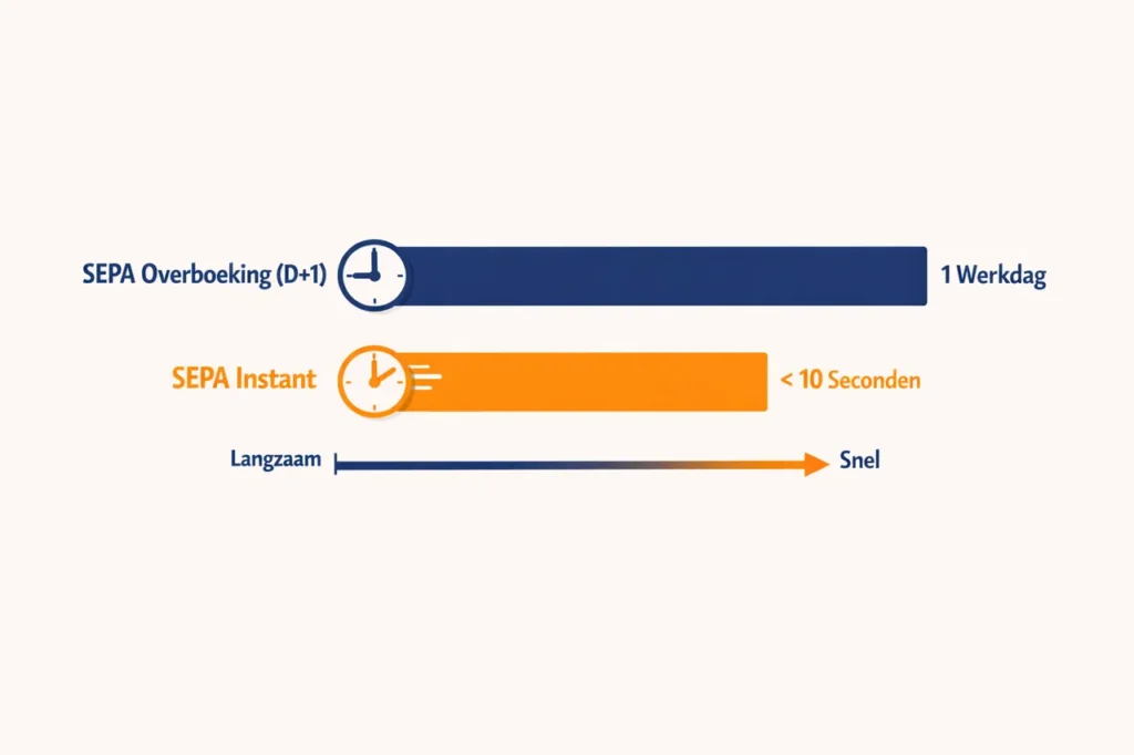 Bankoverschrijving casino SEPA versus SEPA Instant snelheid