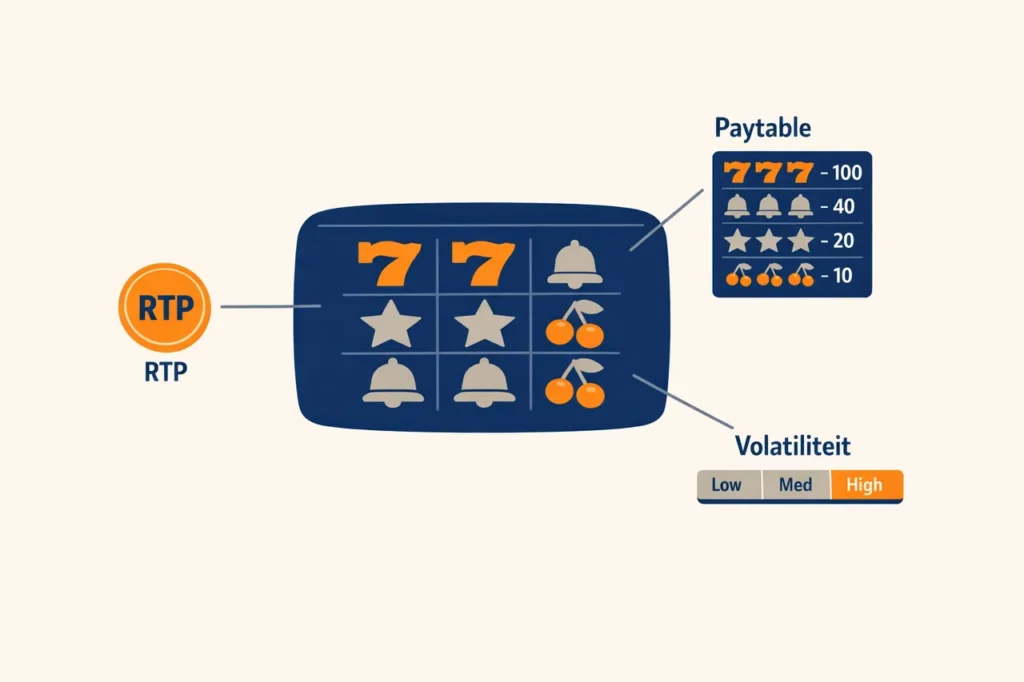Best uitbetalende gokkasten RTP paytable info schermpje