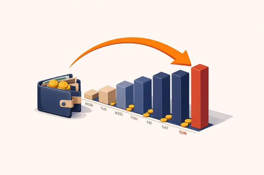 Cashback casino bonus wekelijkse terugbetaling diagram