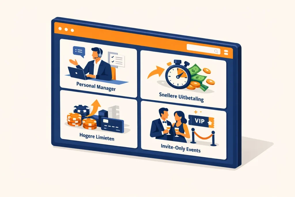 VIP casino bonus perks dashboard overzicht
