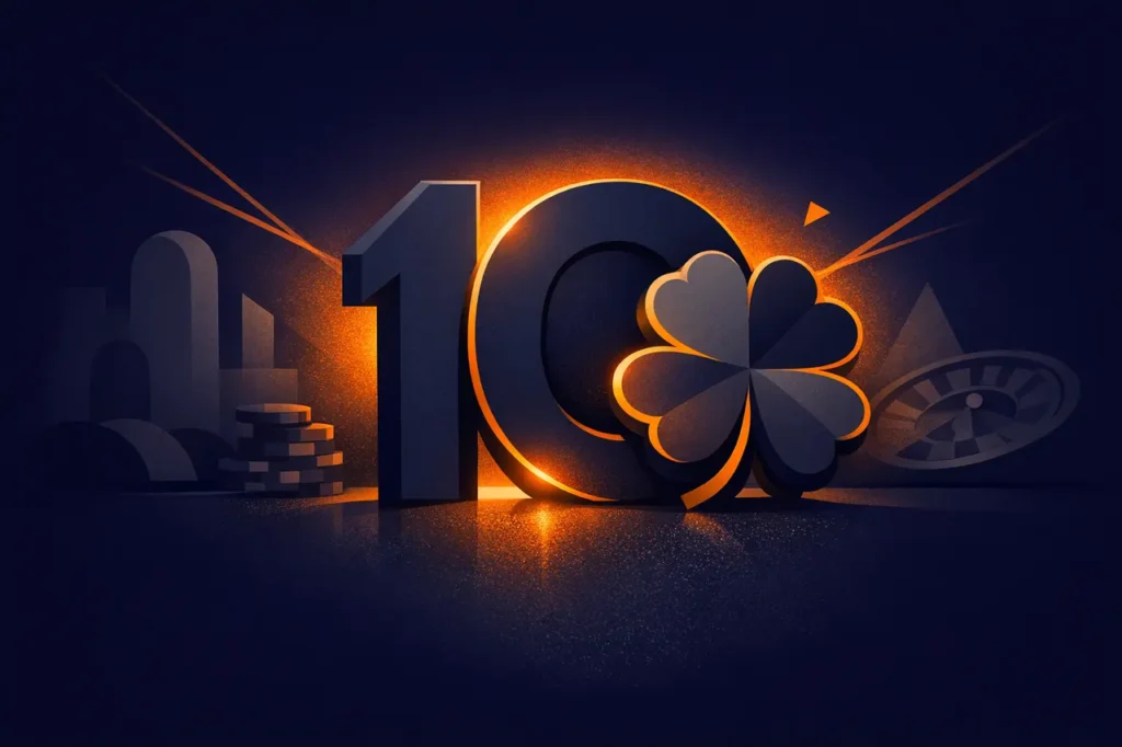 Lucky10 casino review hero visualisatie