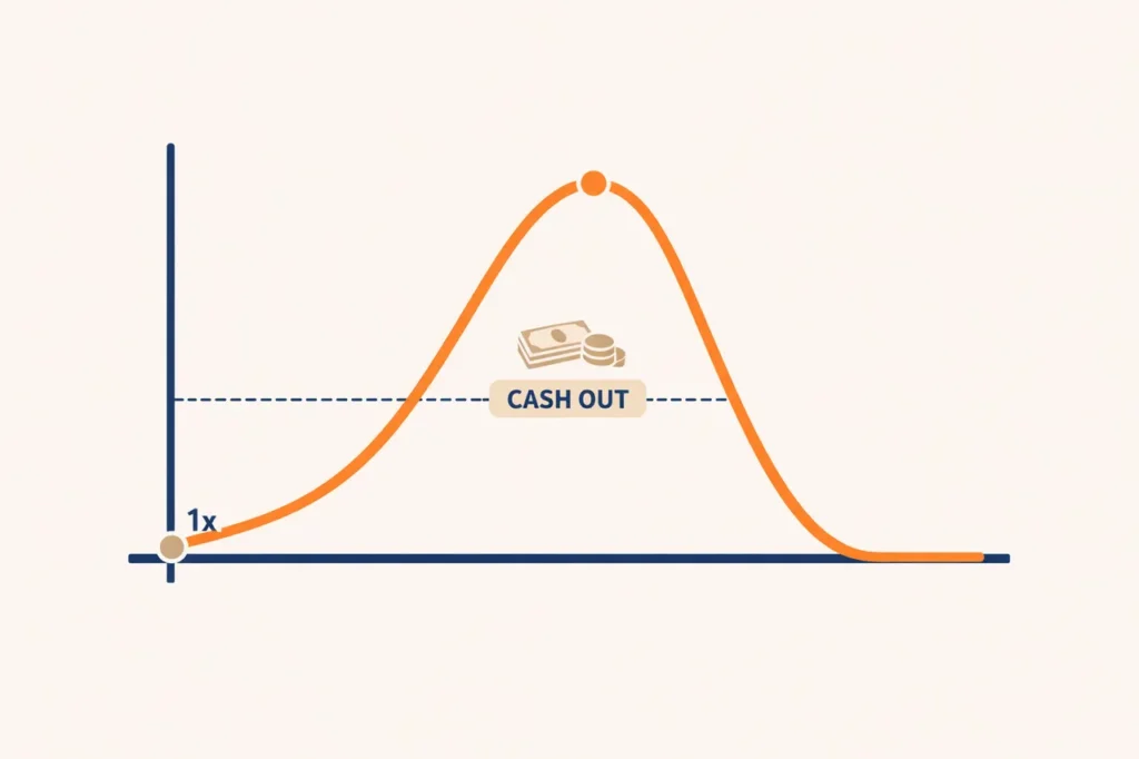 Aviator crash casino multiplier curve