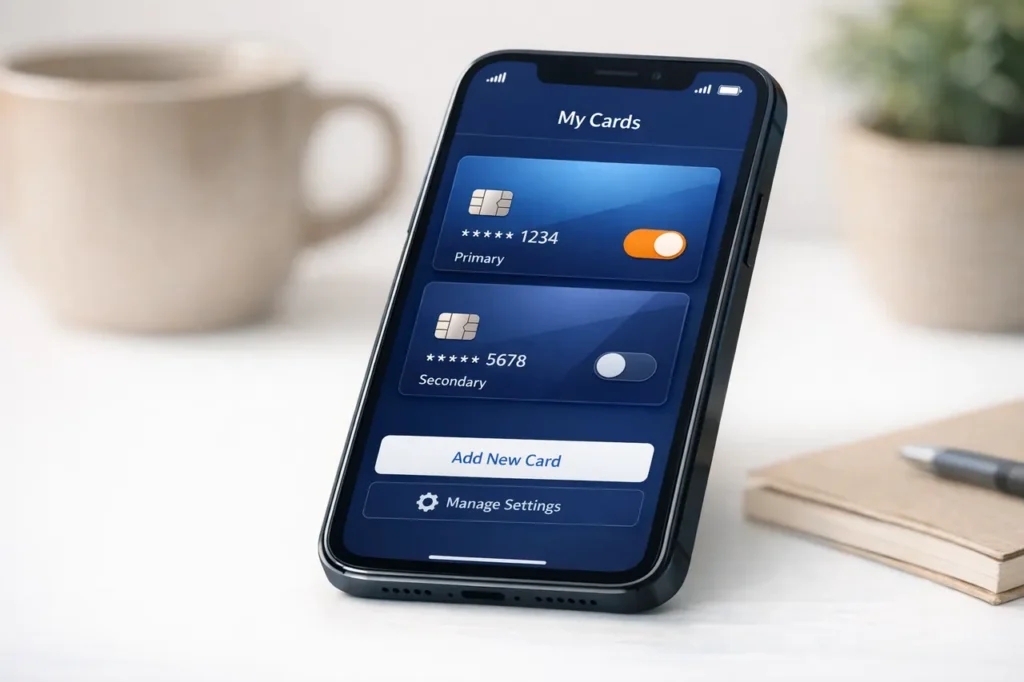 Revolut casino toggle op smartphone met wallet overzicht