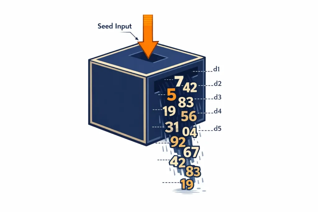 RNG uitgelegd random number generator schema