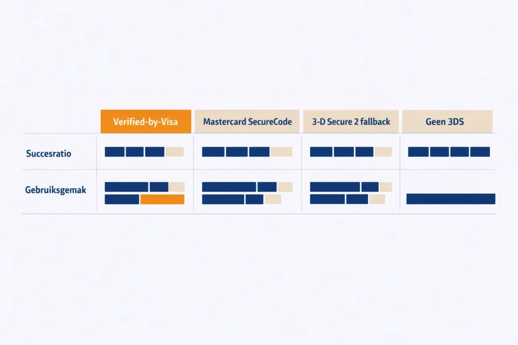 Visa casino 3-D Secure versus Mastercard SecureCode vergelijking